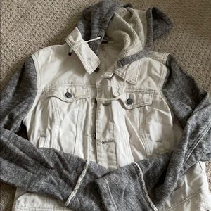 Free people denim hoodie